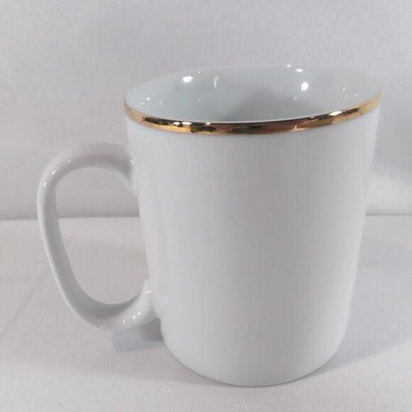 Porsche Germany Mug Monogram Logo White Gold Coffee Ceramic Luxury Car Trim - Picture 6 of 14